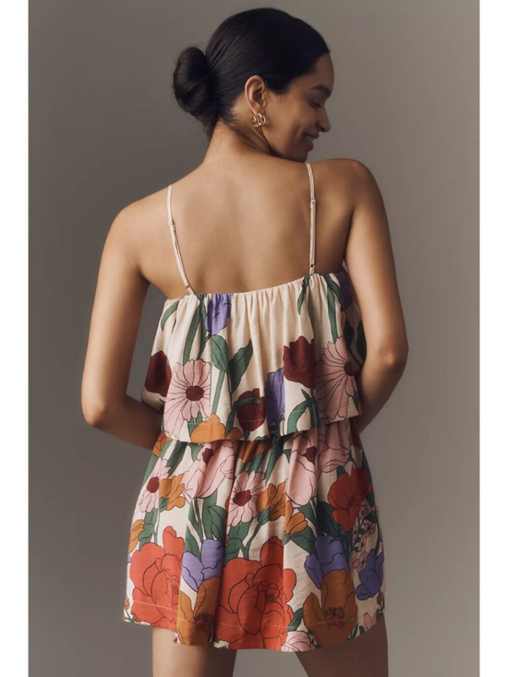 Farm Rio Tiered Floral Mini Dress NWT - Picture 4 of 7